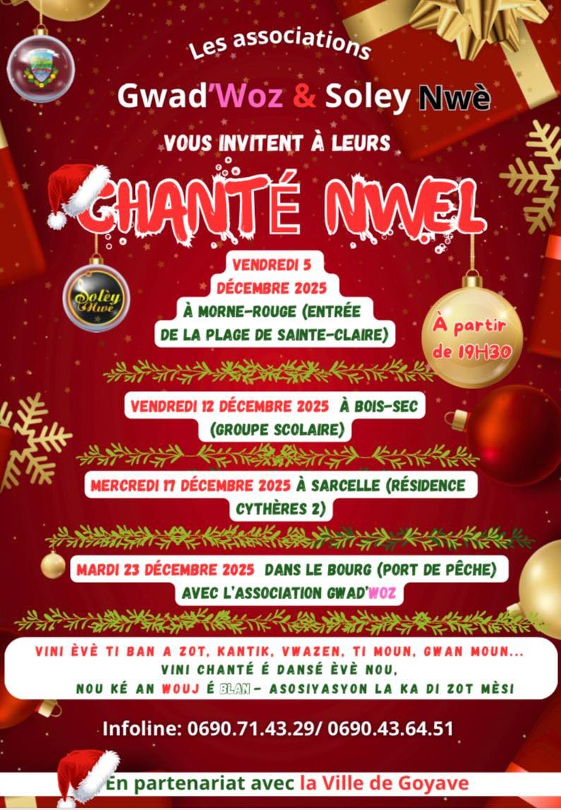 Chanté Nwèl : la ville de Goyave accompagne la tradition