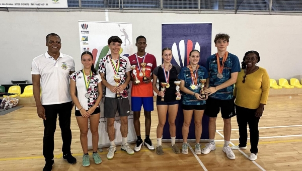 Le championnat jeunes de badminton animé à Goyave